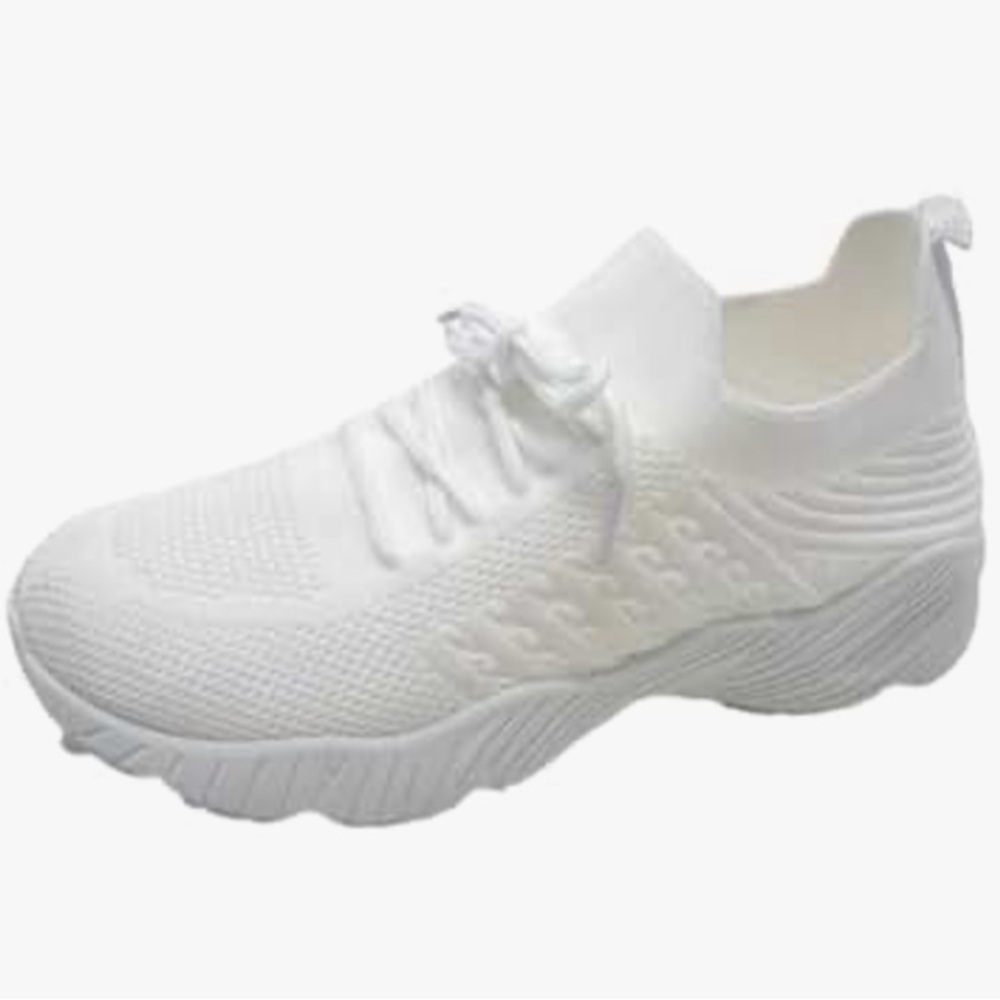 Women's White Athletic Sneakers by Wild Diva